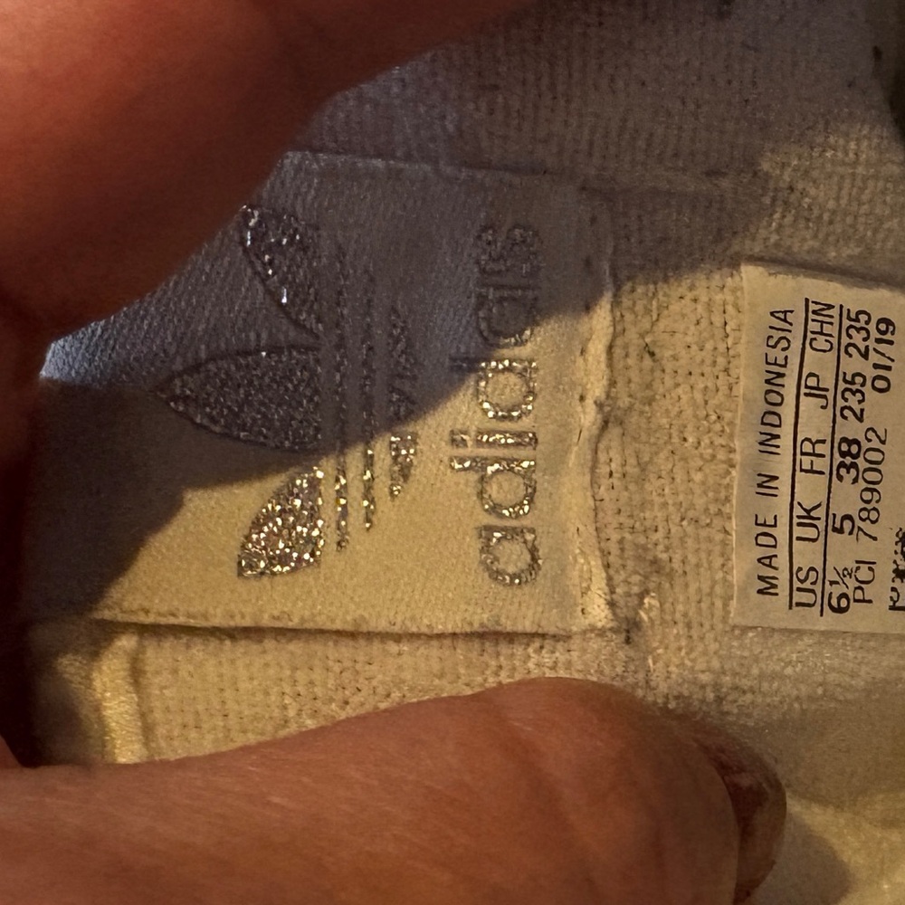 Adidas Kids' White and Silver Sneakers - Picture 4 of 4